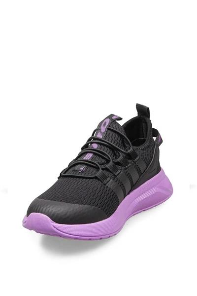 Mp Kız Çocuk Bağcıklı Spor Ayakkabı Siyah Mor MP-3011