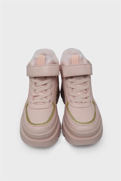 Mp Kız Çocuk Cırtlı Bot Pudra MP-3345