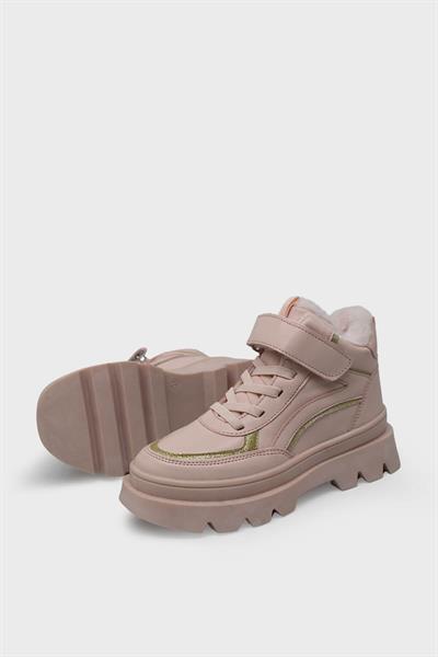 Mp Kız Çocuk Cırtlı Bot Pudra MP-3345