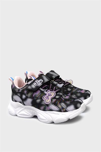 Mp Kız Çocuk Cırtlı Spor Ayakkabı Siyah MP-3216