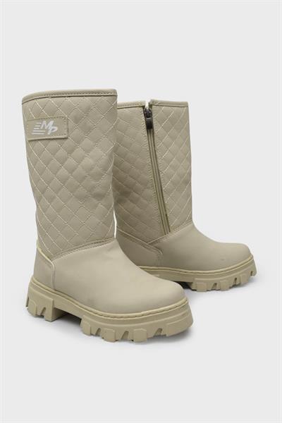 Mp Kız Çocuk Günlük Çizme Bej MP-3336