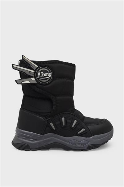 Mp Unisex Çocuk Cırtlı Kar Botu Siyah MP-3360