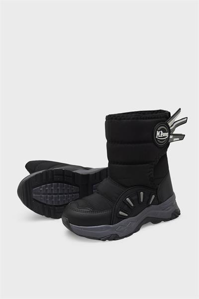 Mp Unisex Çocuk Cırtlı Kar Botu Siyah MP-3360