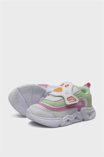 Mp Unisex Çocuk Cırtlı Spor Ayakkabı Beyaz Yeşil MP-3229