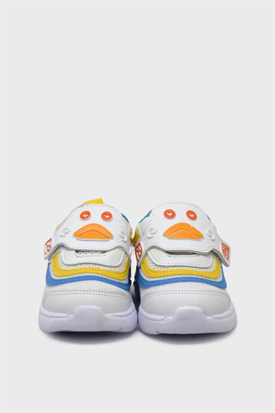 Mp Unisex Çocuk Cırtlı Spor Ayakkabı Beyaz Mavi MP-3229