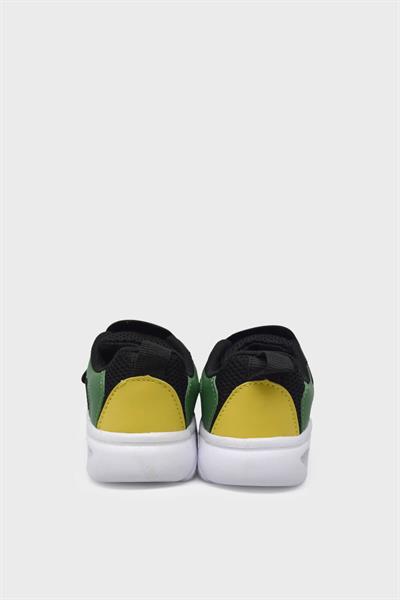 Mp Unisex Çocuk Cırtlı Spor Ayakkabı Siyah Yeşil MP-3229