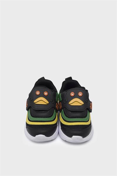 Mp Unisex Çocuk Cırtlı Spor Ayakkabı Siyah Yeşil MP-3229