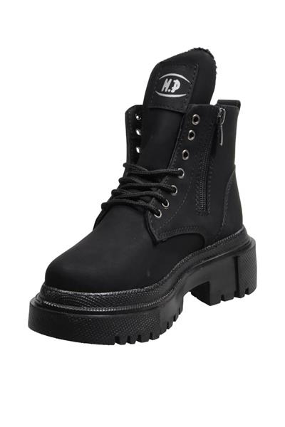 MP Unisex Çocuk Nubuk Postal Bot Siyah MP-3471