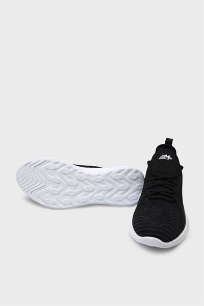 Mp Unisex Yazlık Streçli Spor Ayakkabı Siyah Beyaz MP-1501