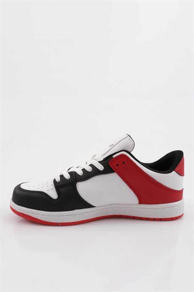 No Fear Unisex Sneakers Spor Ayakkabı Beyaz Kırmızı NFR-1034