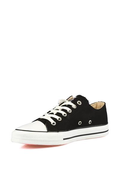 No Fear Unisex Yarım Converse Spor Ayakkabı Siyah Beyaz NFR-1079