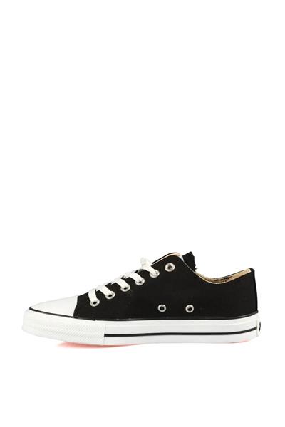 No Fear Unisex Yarım Converse Spor Ayakkabı Siyah Beyaz NFR-1079