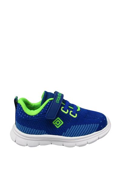 Pepino Erkek Çocuk Cırtlı Spor Ayakkabı Saks Mavisi P-658