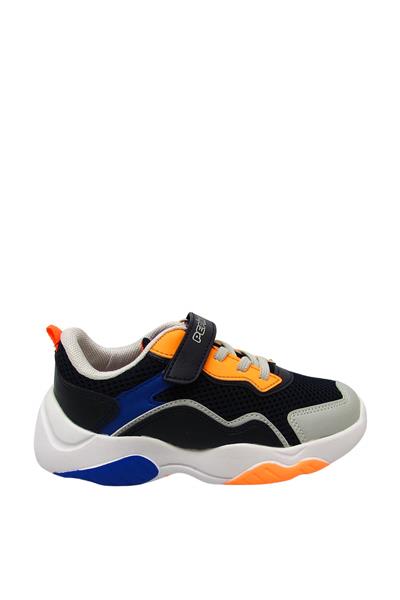 Pepino Erkek Çocuk Cırtlı Spor Ayakkabı Lacivert Krem P-1439