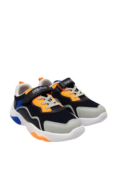 Pepino Erkek Çocuk Cırtlı Spor Ayakkabı Lacivert Krem P-1439