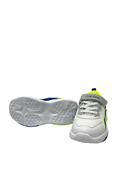 Pepino Erkek Çocuk Cırtlı Spor Ayakkabı Beyaz Sarı P-1439