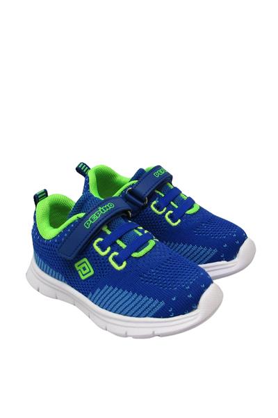Pepino Erkek Çocuk Cırtlı Spor Ayakkabı Saks Mavisi P-658