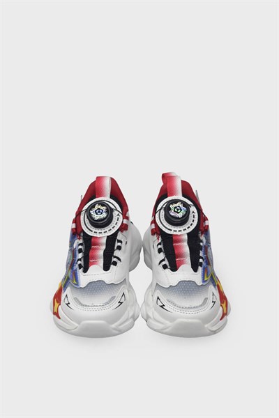 Pepino Erkek Çocuk Işıklı Sneaker Beyaz Kırmızı P-2206