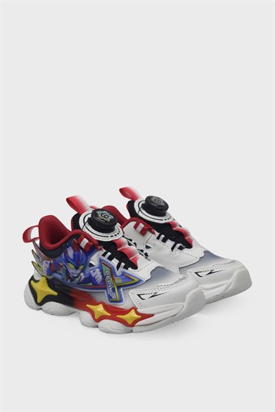 Pepino Erkek Çocuk Işıklı Sneaker Beyaz Kırmızı P-2206