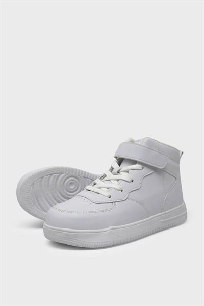 Pepino Kadın Boğazlı Cırtlı Spor Ayakkabı Beyaz P-953