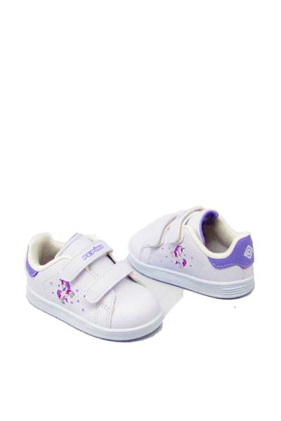 Pepino Kız Çocuk Cırtlı Spor Ayakkabı Beyaz Lila P-206