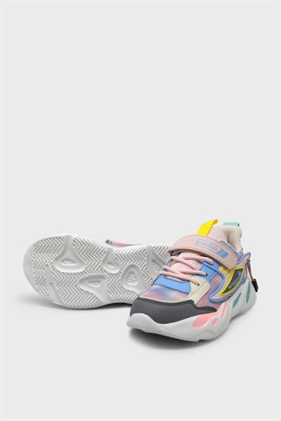 Pepino Kız Çocuk Cırtlı Spor Ayakkabı Pembe P-1666