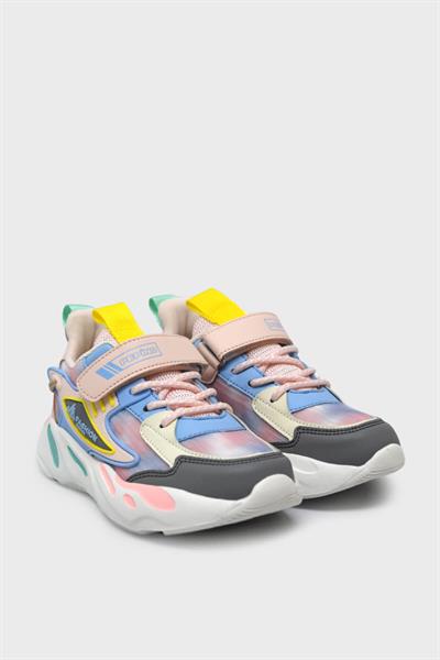 Pepino Kız Çocuk Cırtlı Spor Ayakkabı Pembe P-1666