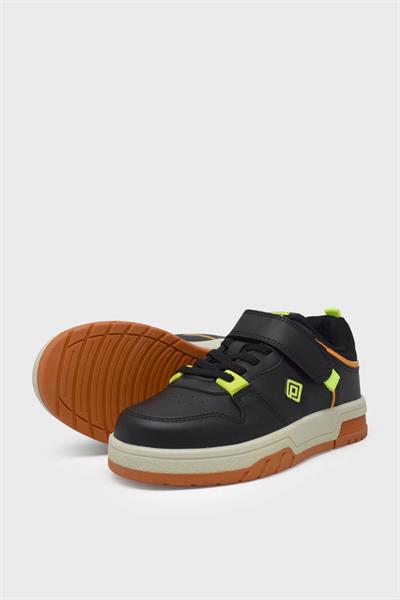 Pepino Kız Çocuk Cırtlı Spor Ayakkabı Siyah P-1763