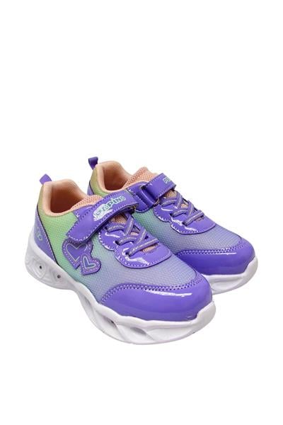 Pepino Kız Çocuk Cırtlı Spor Ayakkabı Lila P-955