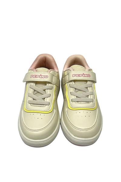 Pepino Kız Çocuk Cırtlı Spor Ayakkabı Pudra P-964