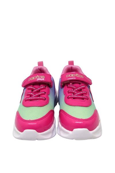 Pepino Kız Çocuk Cırtlı Spor Ayakkabı Fuşya P-955