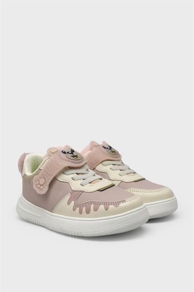Pepino Kız Çocuk Cırtlı Spor Ayakkabı Pudra P-1722