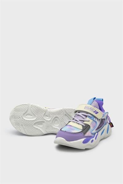 Pepino Kız Çocuk Cırtlı Spor Ayakkabı Lila P-1666