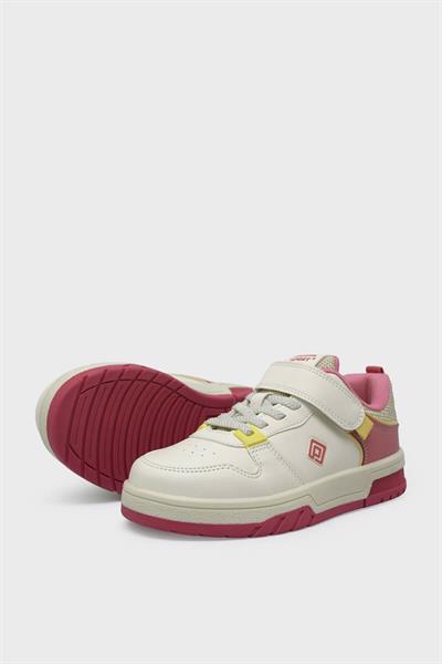 Pepino Kız Çocuk Cırtlı Spor Ayakkabı Krem P-1763