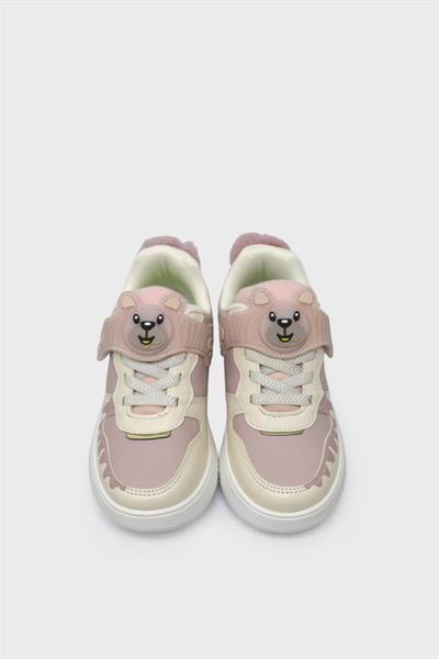 Pepino Kız Çocuk Cırtlı Spor Ayakkabı Pudra P-1722
