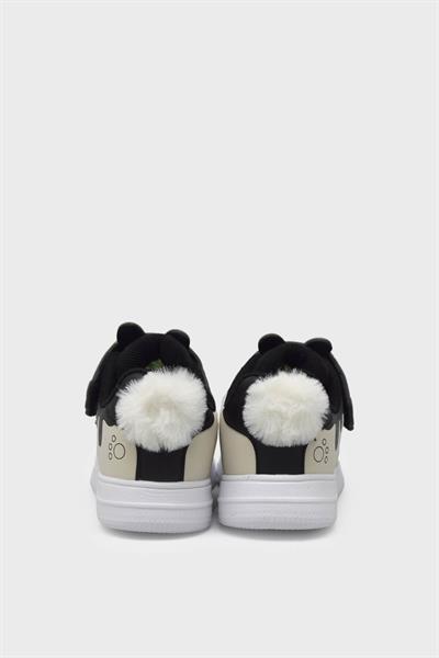 Pepino Kız Çocuk Cırtlı Spor Ayakkabı Siyah Krem P-1722