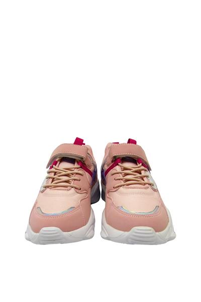 Pepino Kız Çocuk Cırtlı Spor Ayakkabı Pudra P-1440