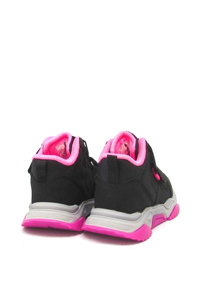 Pepino Kız Çocuk Cırtlı Spor Ayakkabı Siyah Fuşya P-1387