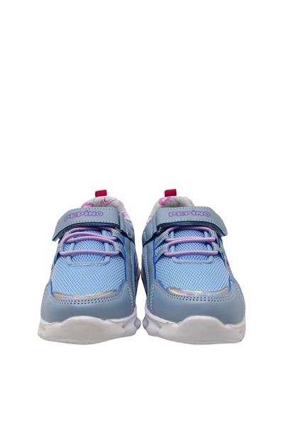 Pepino Kız Çocuk Işıklı Spor Ayakkabı Mavi P-1429