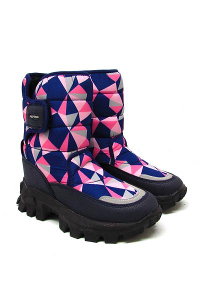 Pepino Kız Çocuk Kar Botu Lacivert Fuşya P-1377