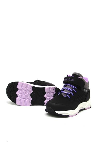 Pepino Kız Çocuk Outdoor Bot Siyah Lila P-1391