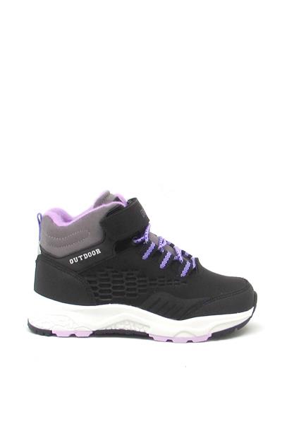 Pepino Kız Çocuk Outdoor Bot Siyah Lila P-1391