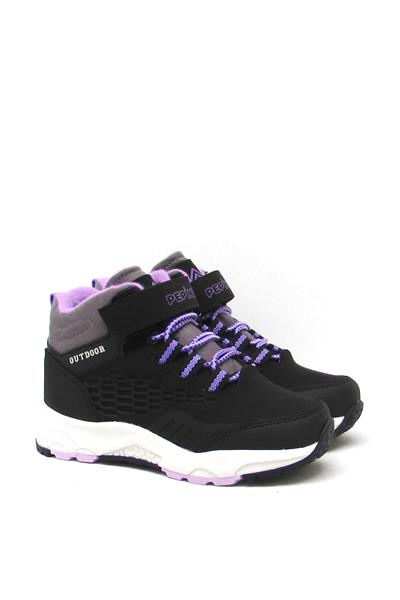 Pepino Kız Çocuk Outdoor Bot Siyah Lila P-1391