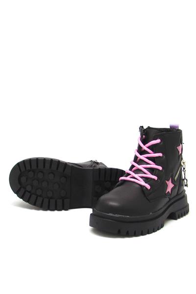 Pepino Kız Çocuk Yıldız Desenli Bot Siyah P-1525