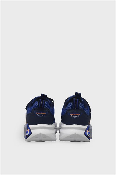 Pepino Unisex Çocuk Arabalı Garajlı Spor Ayakkabı Saks Mavisi P-2440