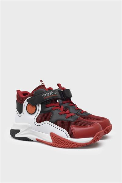 Pepino Unisex Çocuk Basket Ayakkabısı Kırmızı Beyaz P-1656