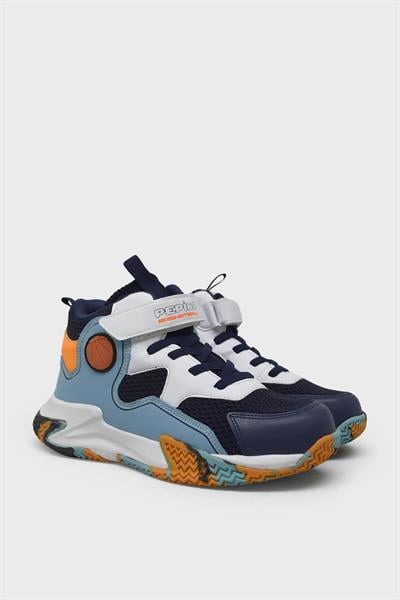 Pepino Unisex Çocuk Basket Ayakkabısı Lacivert Turkuaz P-1656