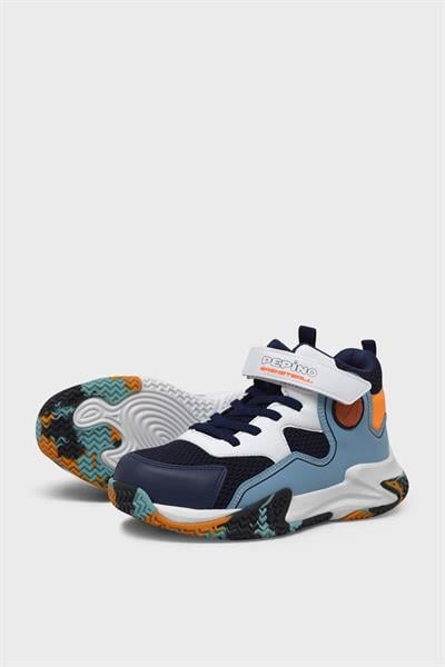 Pepino Unisex Çocuk Basket Ayakkabısı Lacivert Turkuaz P-1656