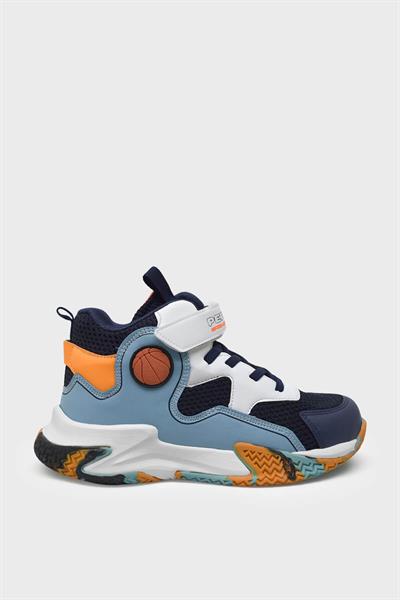 Pepino Unisex Çocuk Basket Ayakkabısı Lacivert Turkuaz P-1656