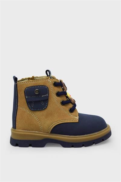 Pepino Unisex Çocuk Cat Stil Bot Lacivert Sarı P-1792